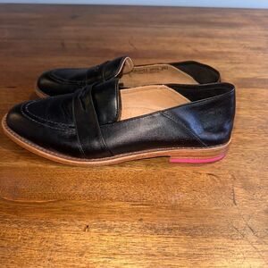 Classic Black Leather Loafers